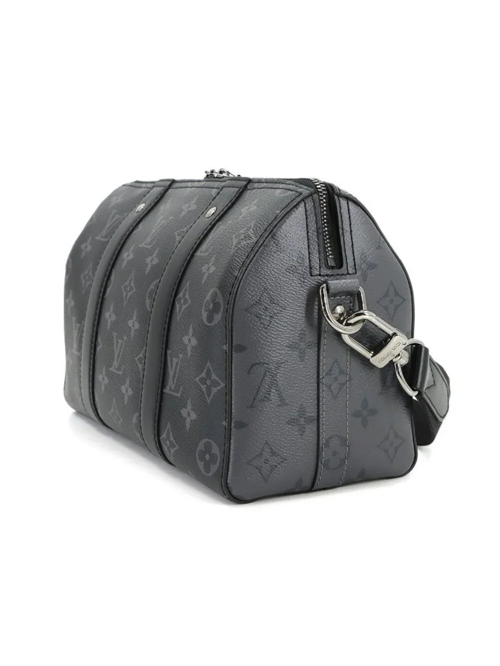 Louis Vuitton Monogram Eclipse Reverse City Keepall Shoulder Bag - Picture 3 of 9